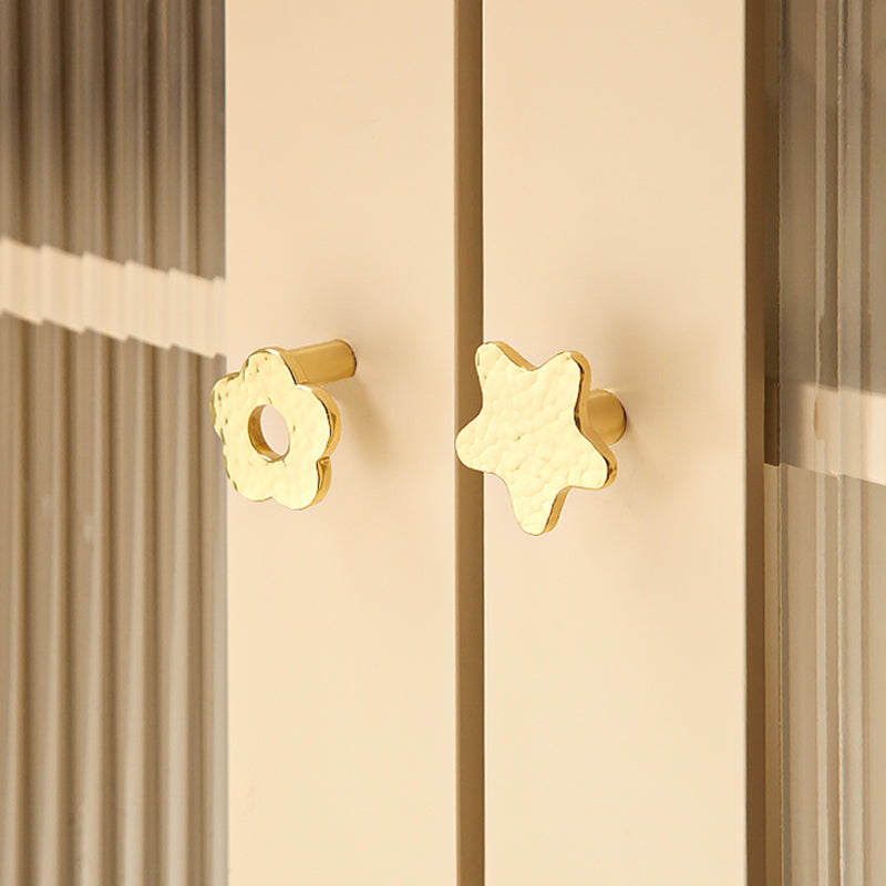 Star Moon hammer brass furniture handle