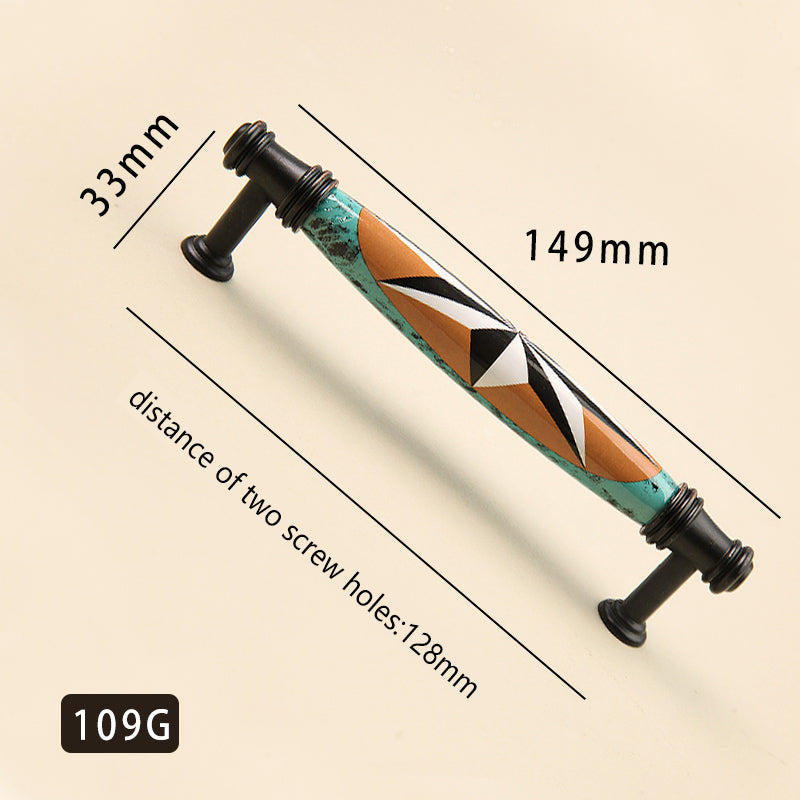 Vintage closet door drawer kitchen cabinet ceramic handles