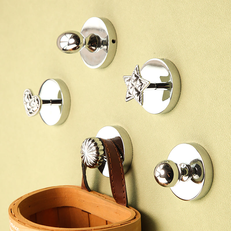 Simple silver entryway hook