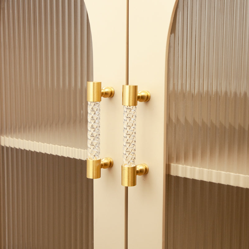 Acrylic thread brass handle