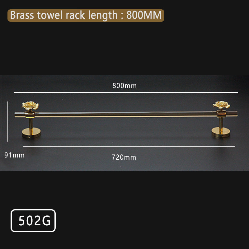 Bathroom towel hook made of acrylic brass