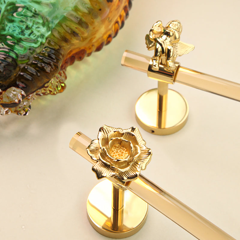 Bathroom towel hook made of acrylic brass