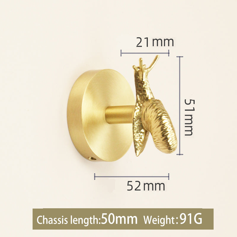 Animal disc brass hook