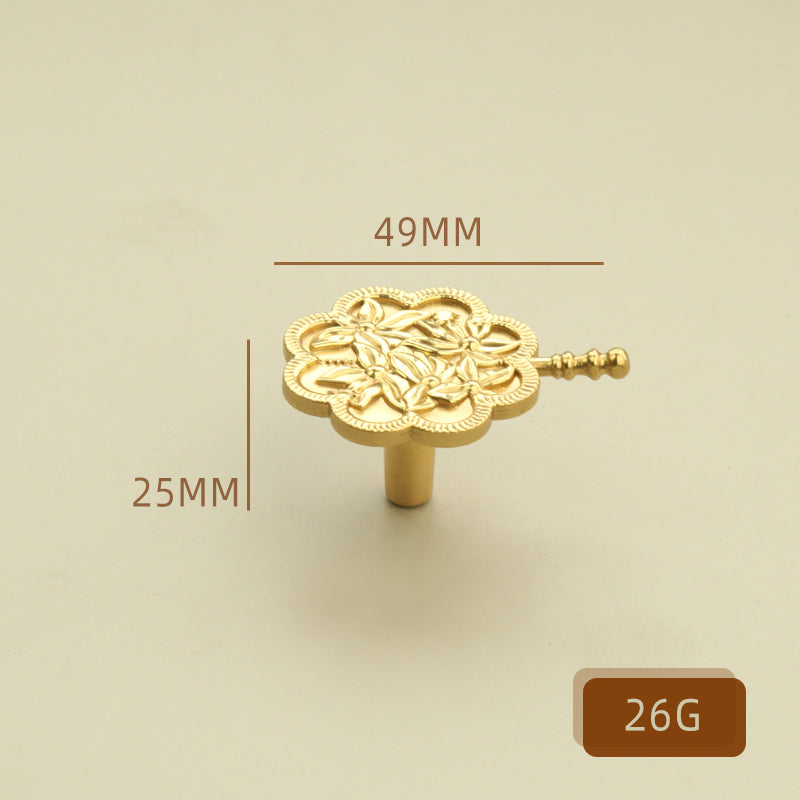 Palace fan brass handle