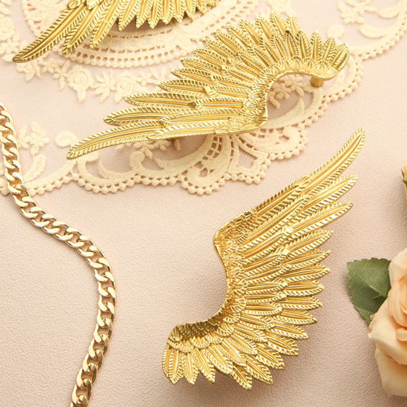 Angel big wings brass handle
