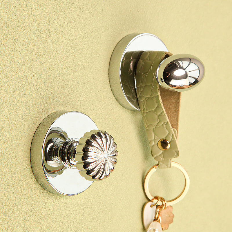 Simple silver entryway hook