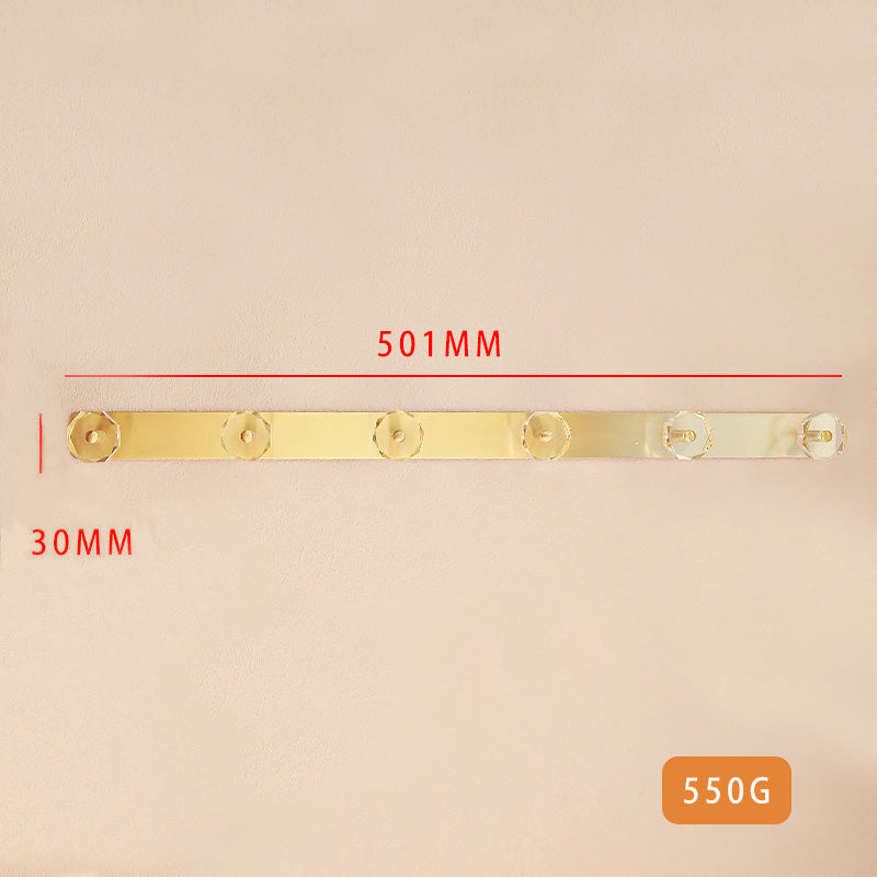 Acrylic brass hook entryway bathroom coat hook door rear hook