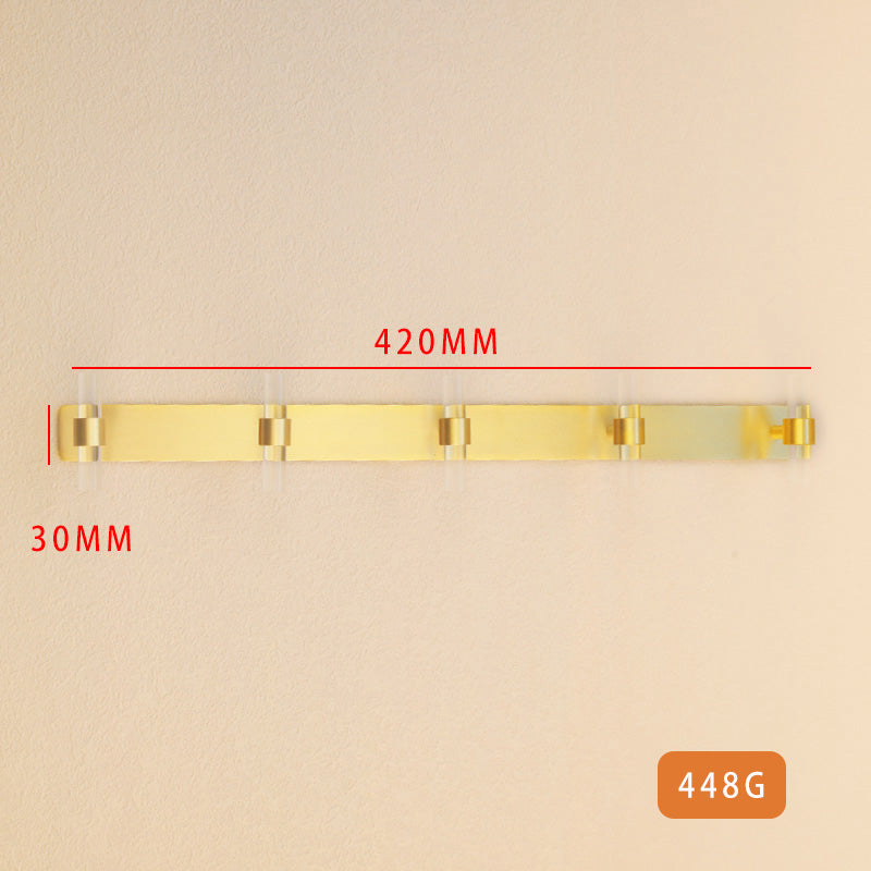 Acrylic brass hook entryway bathroom coat hook door rear hook