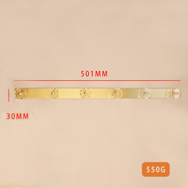 Acrylic brass hook entryway bathroom coat hook door rear hook