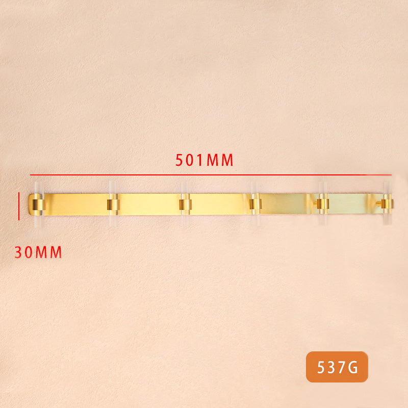 Acrylic brass hook entryway bathroom coat hook door rear hook