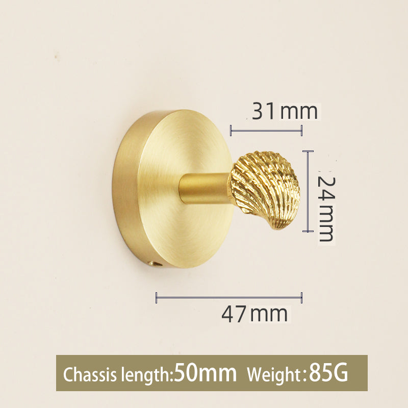Animal disc brass hook