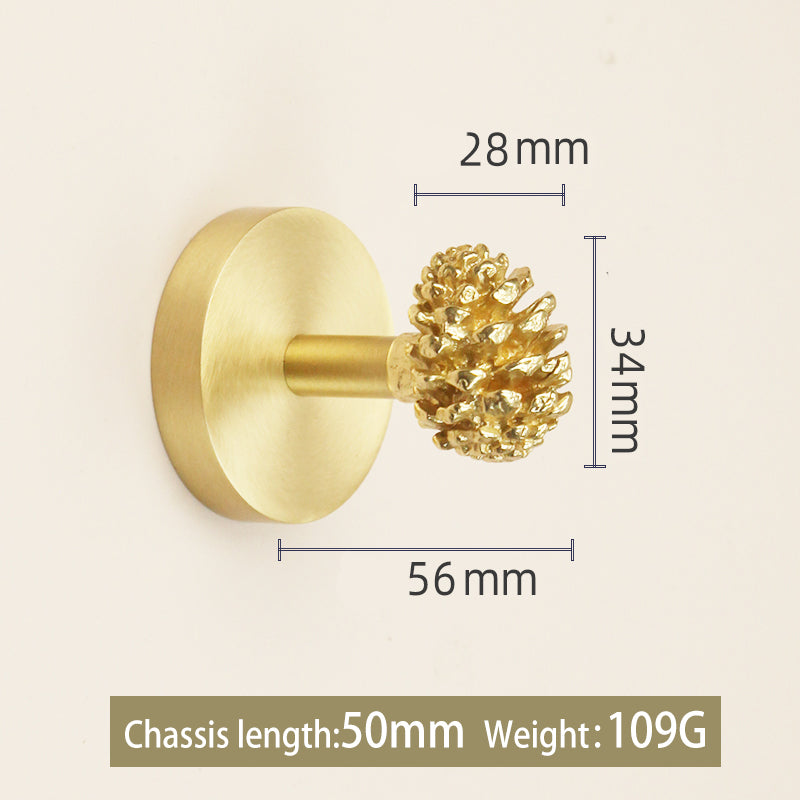 Animal disc brass hook
