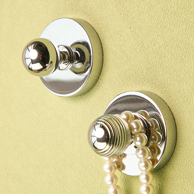 Simple silver entryway hook