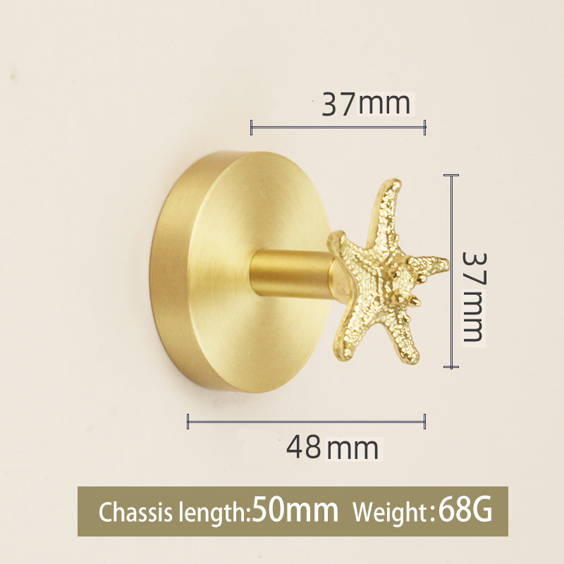 Animal disc brass hook