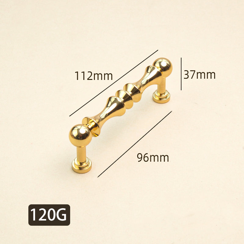 Ball design gold brass cabinet door handle