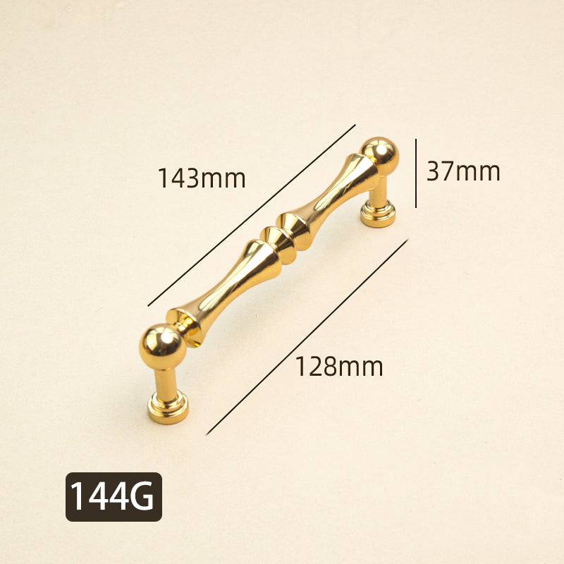 Ball design gold brass cabinet door handle