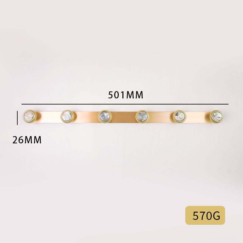 Shell brass wall hooks, furniture entryway hooks