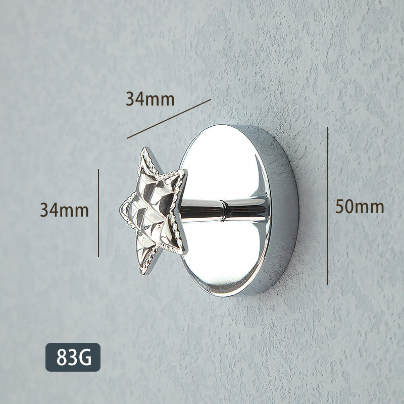 Simple silver entryway hook