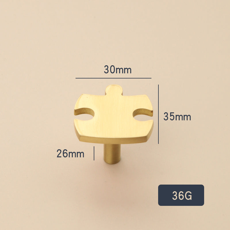 Jigsaw brass handle