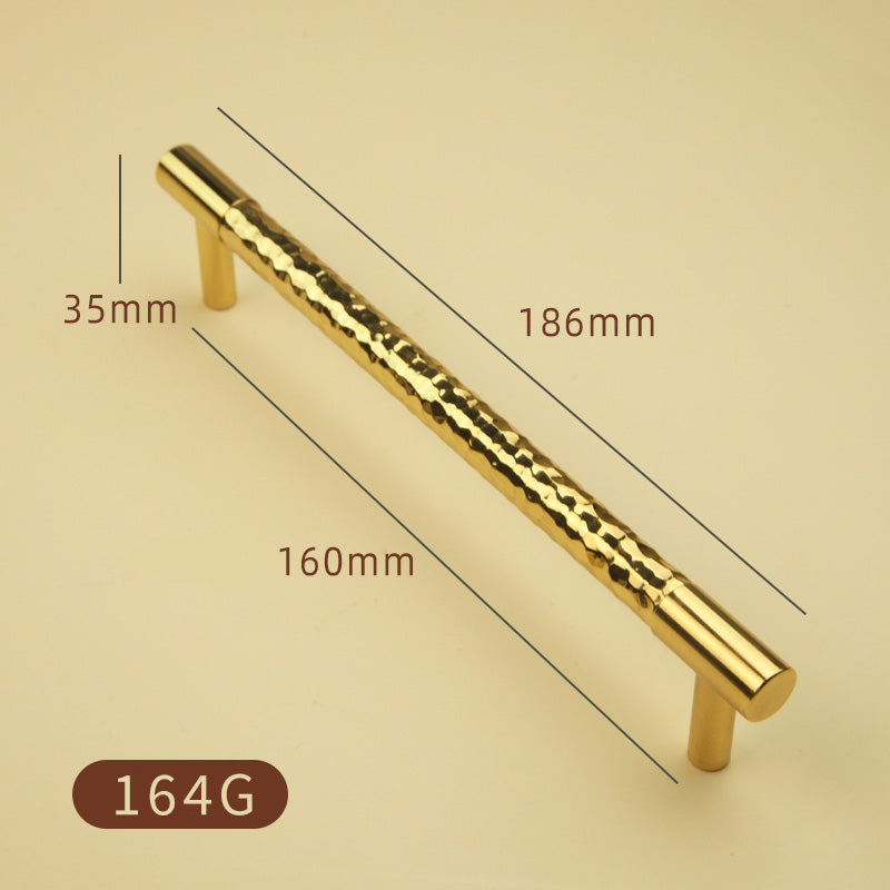 Round rod hammer brass handle
