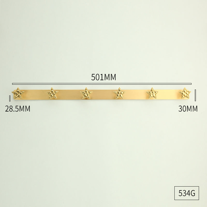 Plaid Heart - Star brass hook