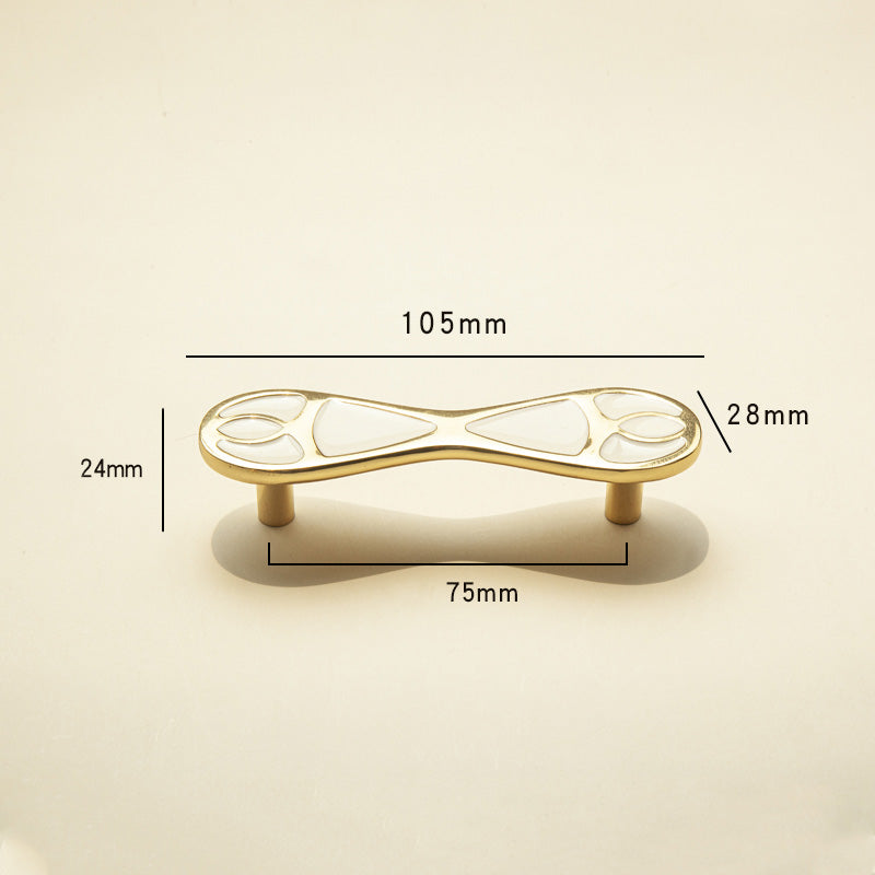 Enamel coin furniture handle