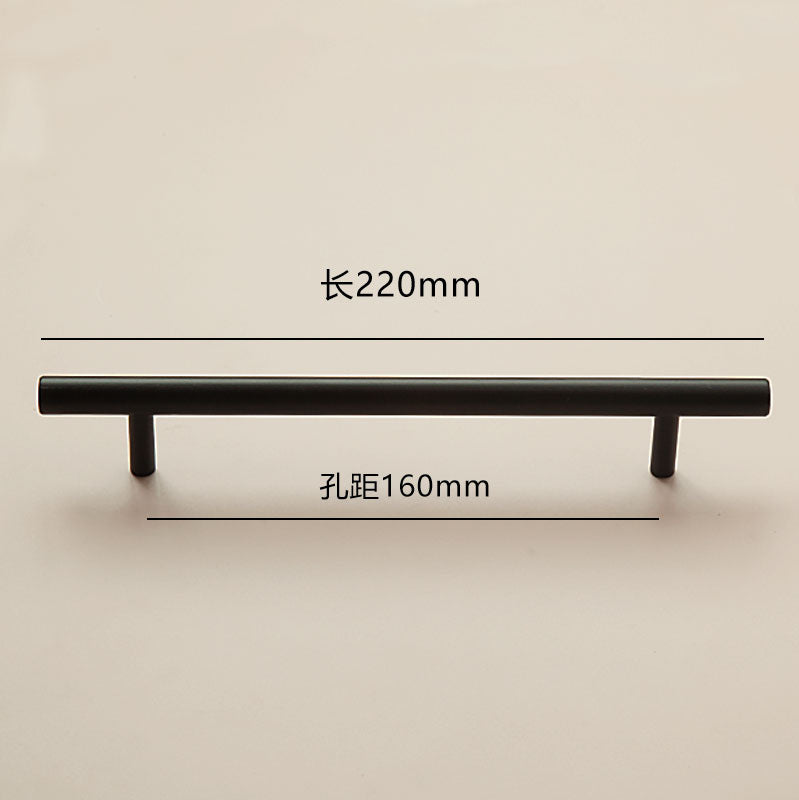 Simple black door handle