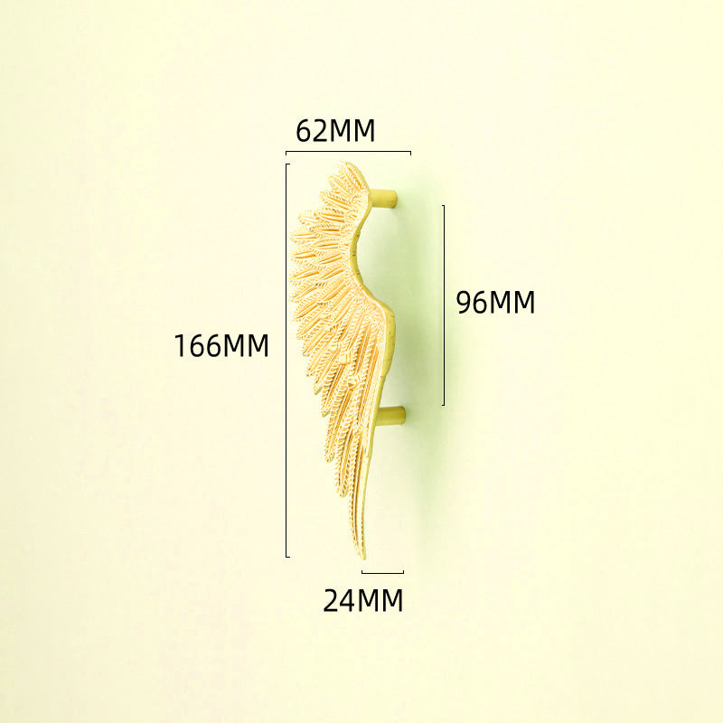 Angel big wings brass handle