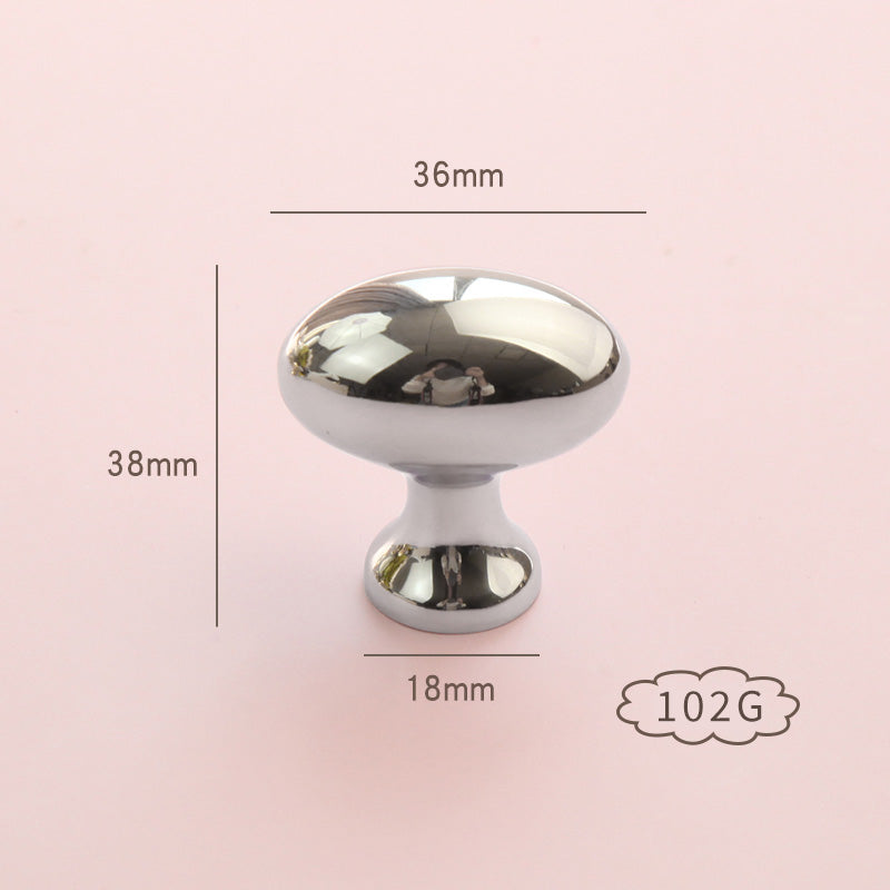 Oval simple brass handle