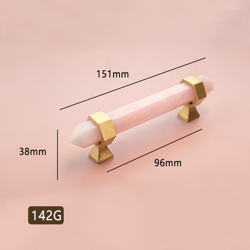 Natural crystal furniture handle
