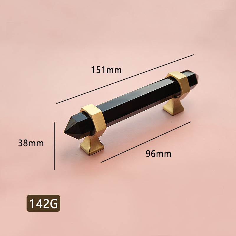 Natural crystal furniture handle