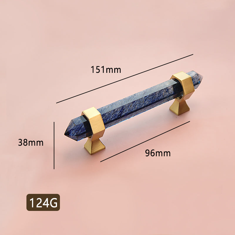 Natural crystal furniture handle